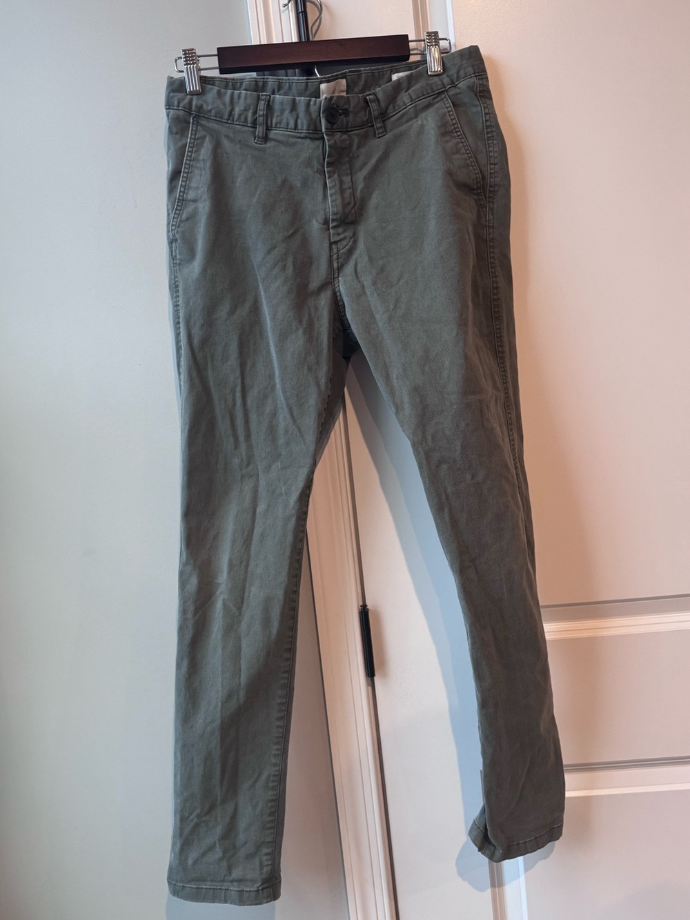 H&M Olive/Taupe Slim Jeans